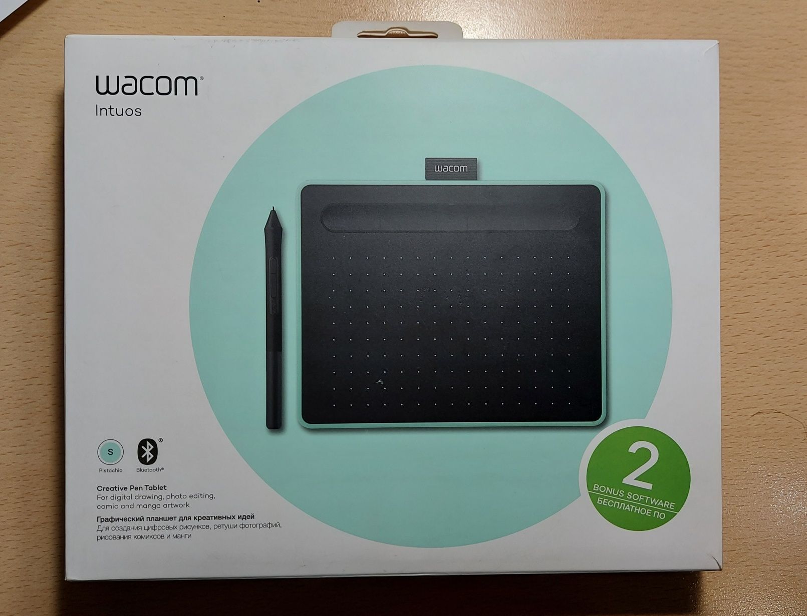 Графічний планшет Wacom Intuos S Bluetooth Pistachio бірюзовий