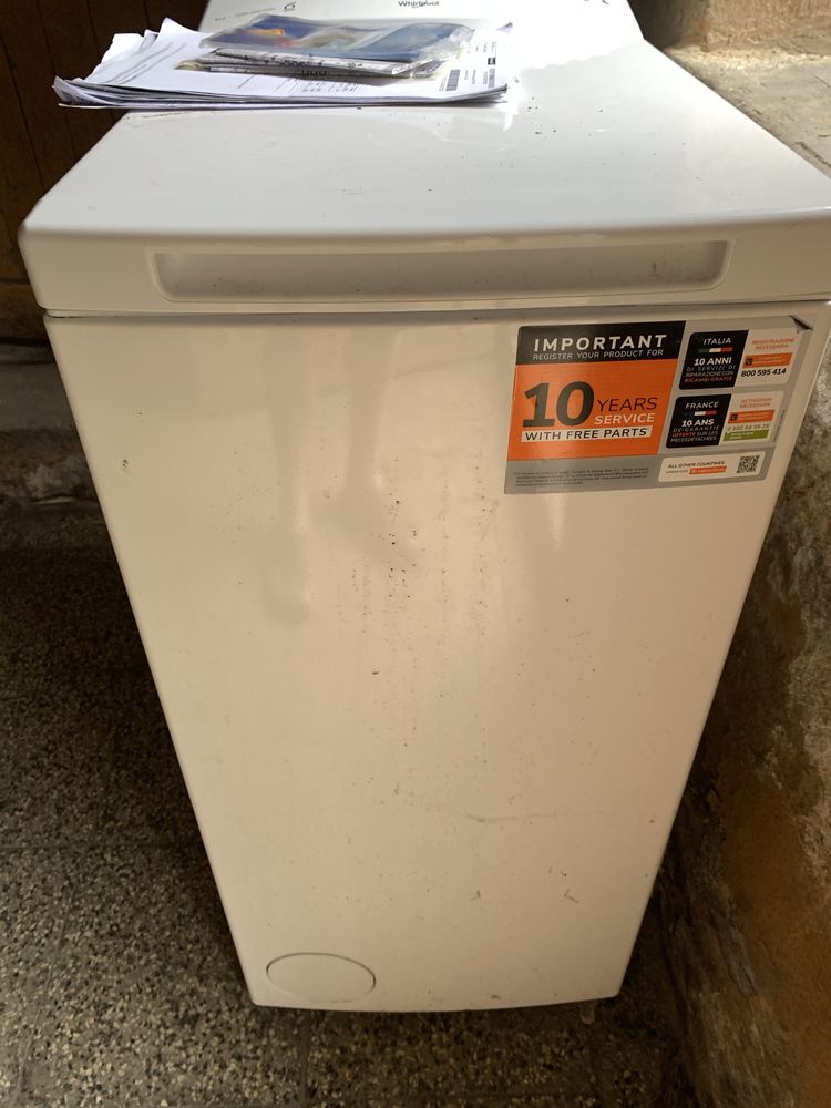 Pralka prawie nowa Whirlpool - uszkodzenie transporotowe
