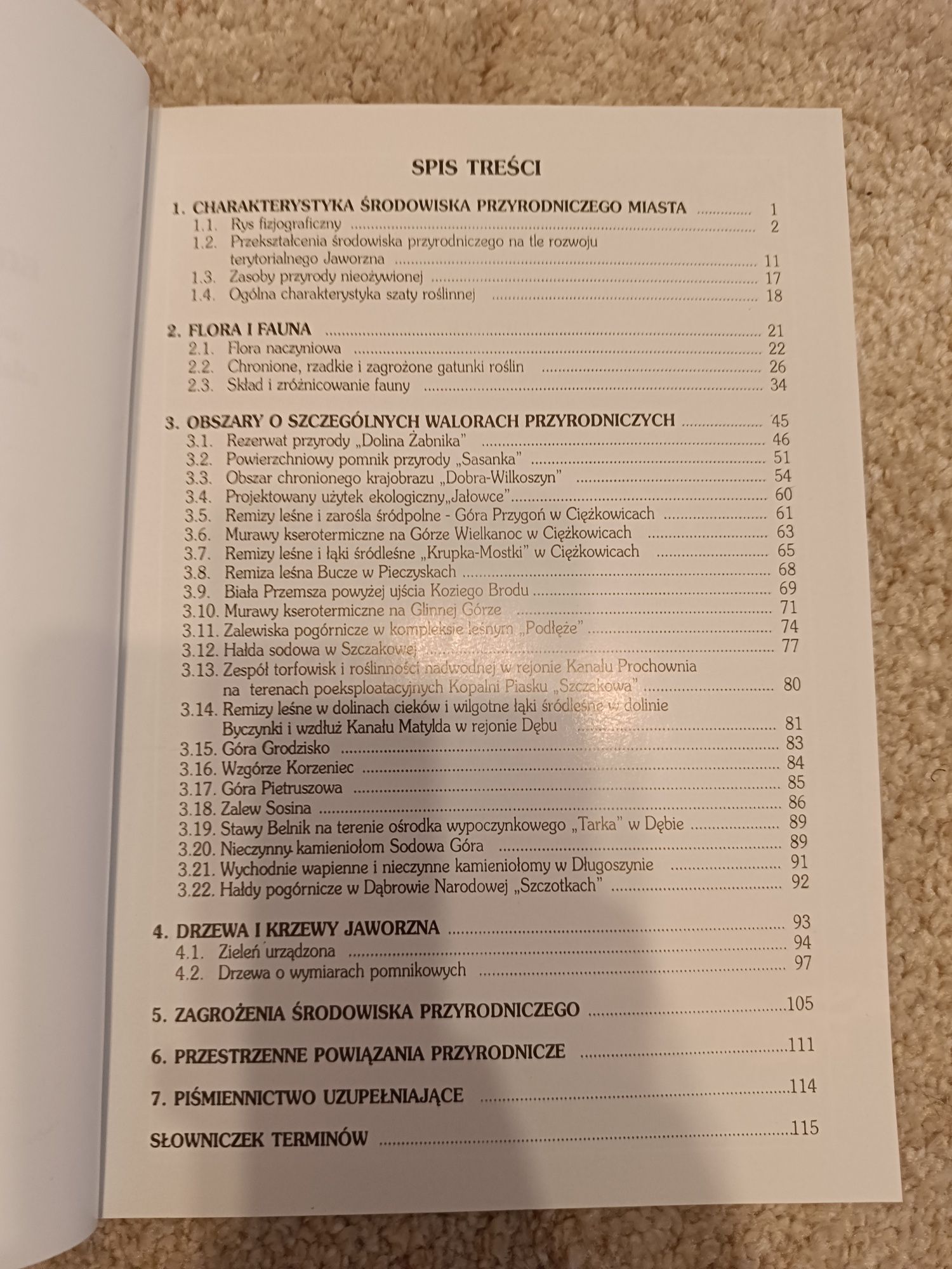 Przyroda miasta Jaworzna Guzik Rostanski Herczek Gorczyca 1998