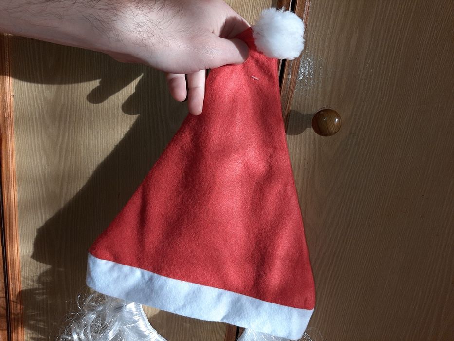 Новая шапка с бородой Дед Мороз,Санта Клаус