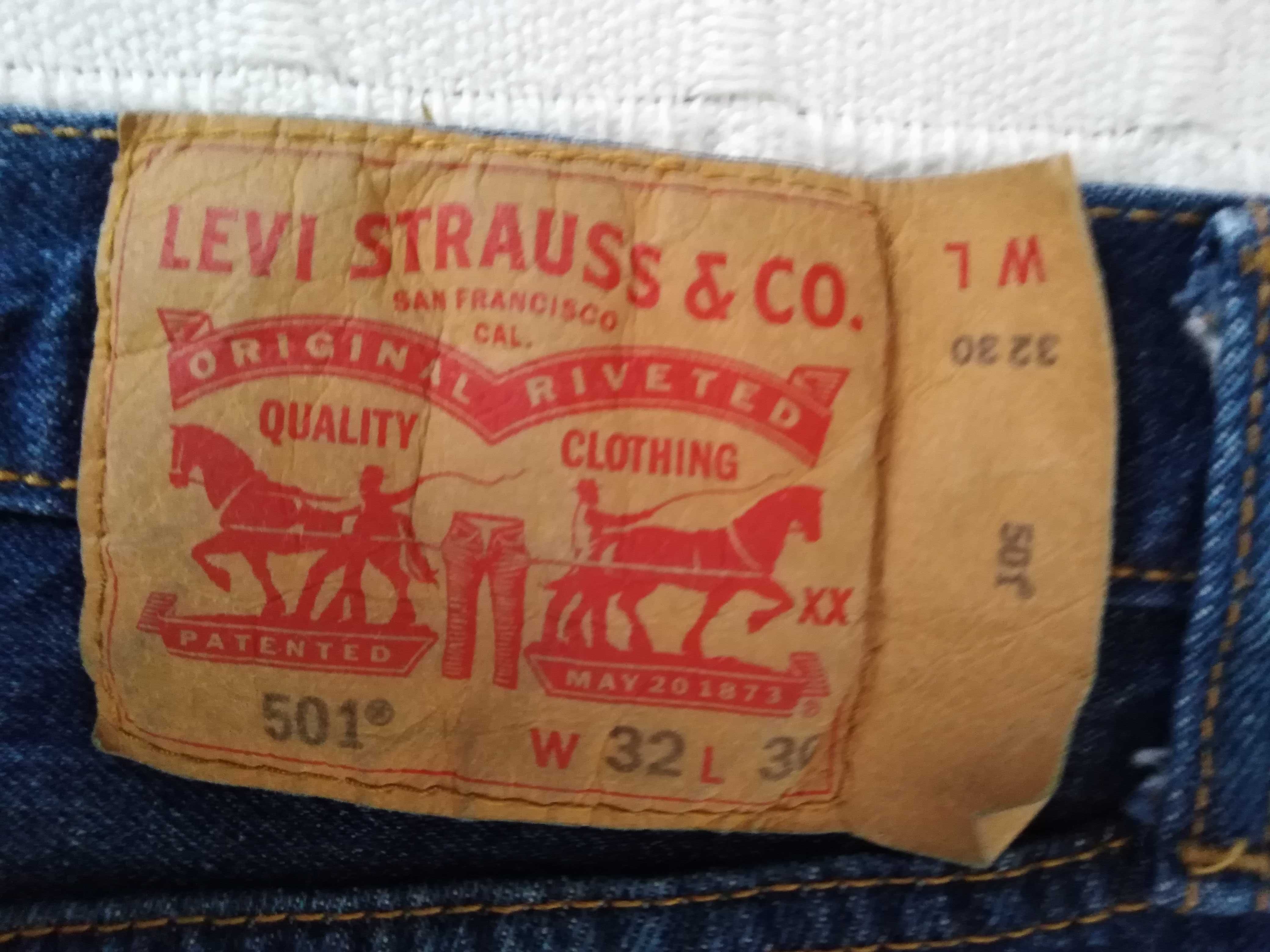 Calças Ganga Azuis Levi Strauss & Co W32 L30