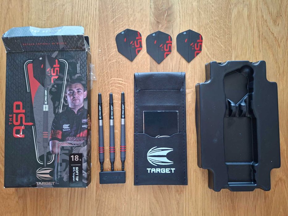 Rzutki lotki dart Nathan Aspinall 80 Black Soft Tip 80% 18g 3szt