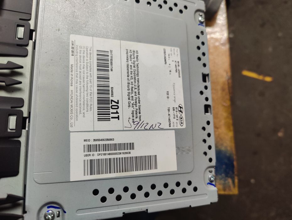 Мультимедіа заводська на Hyndai Santa Fe DM 3 2016 рік, США