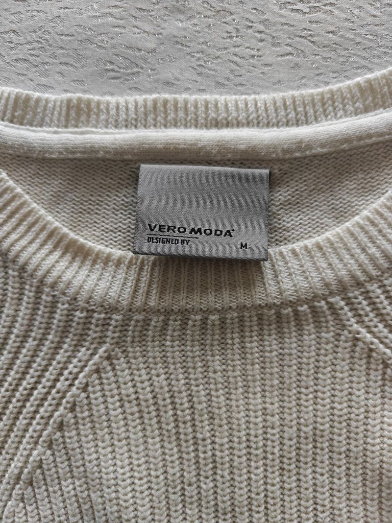 Sweterek sweter bawełna dziergany Vero Moda M