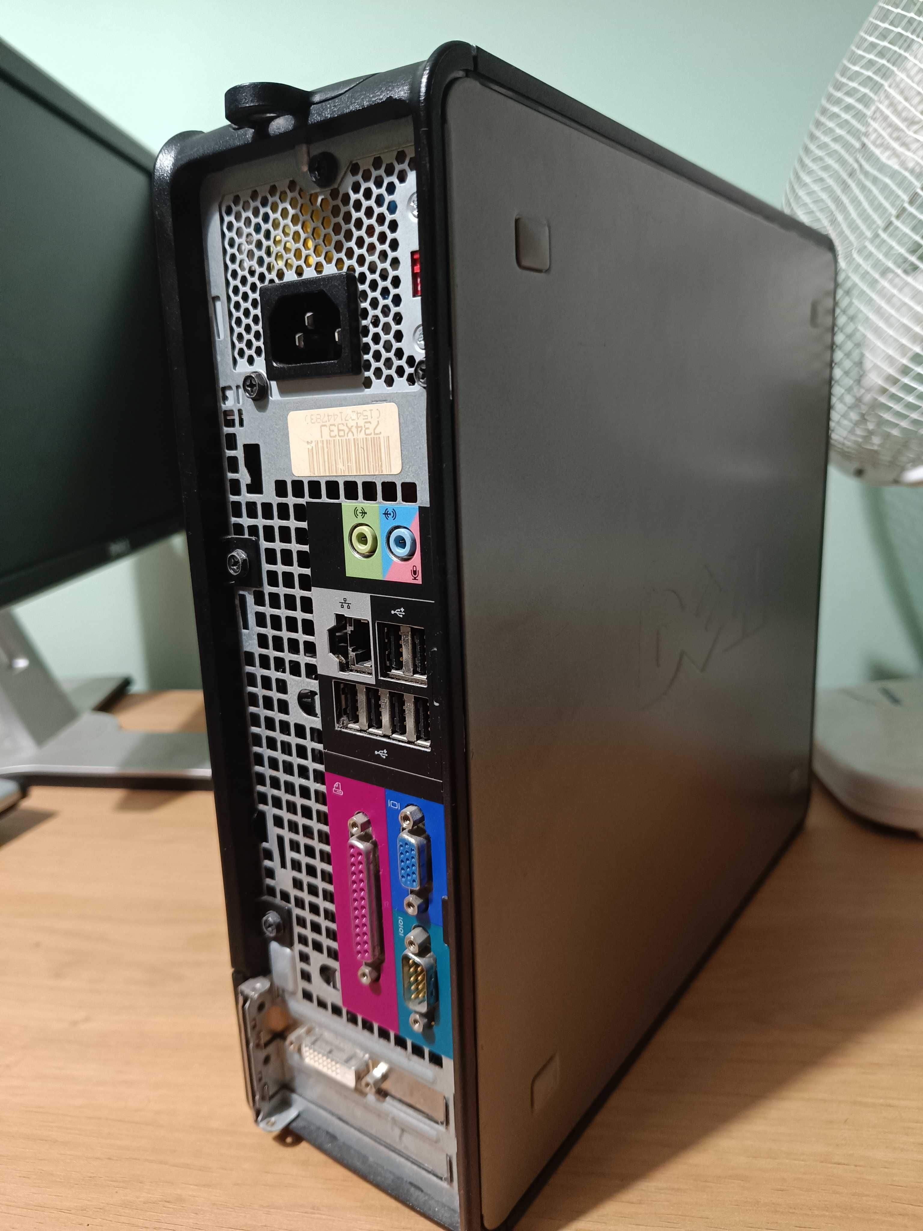 Computador DELL OPTIPLEX 745 com monitor e acessórios