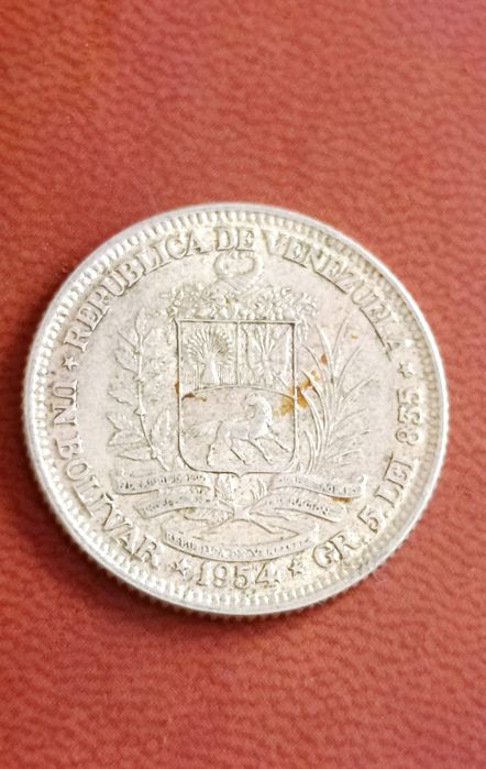 Duas Moedas antigas de Venezuela