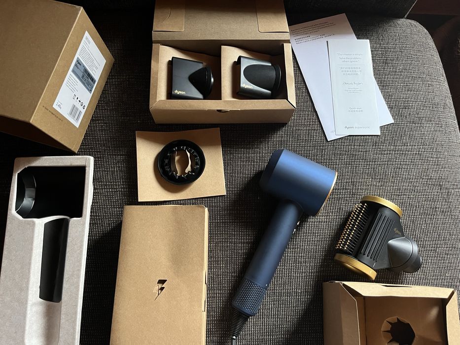 Secador Dyson SuperSonic Blue (C/ caixa original + acessórios)