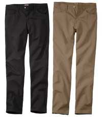 Spodnie męskie materiałowe casual zestaw 2 sztuki jeans 62 3XL R3007