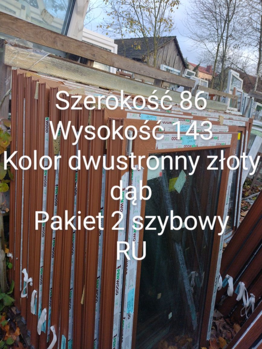 Drzwi przesuwne  złoty dąb 300x225 3 szybowe Veka -40%