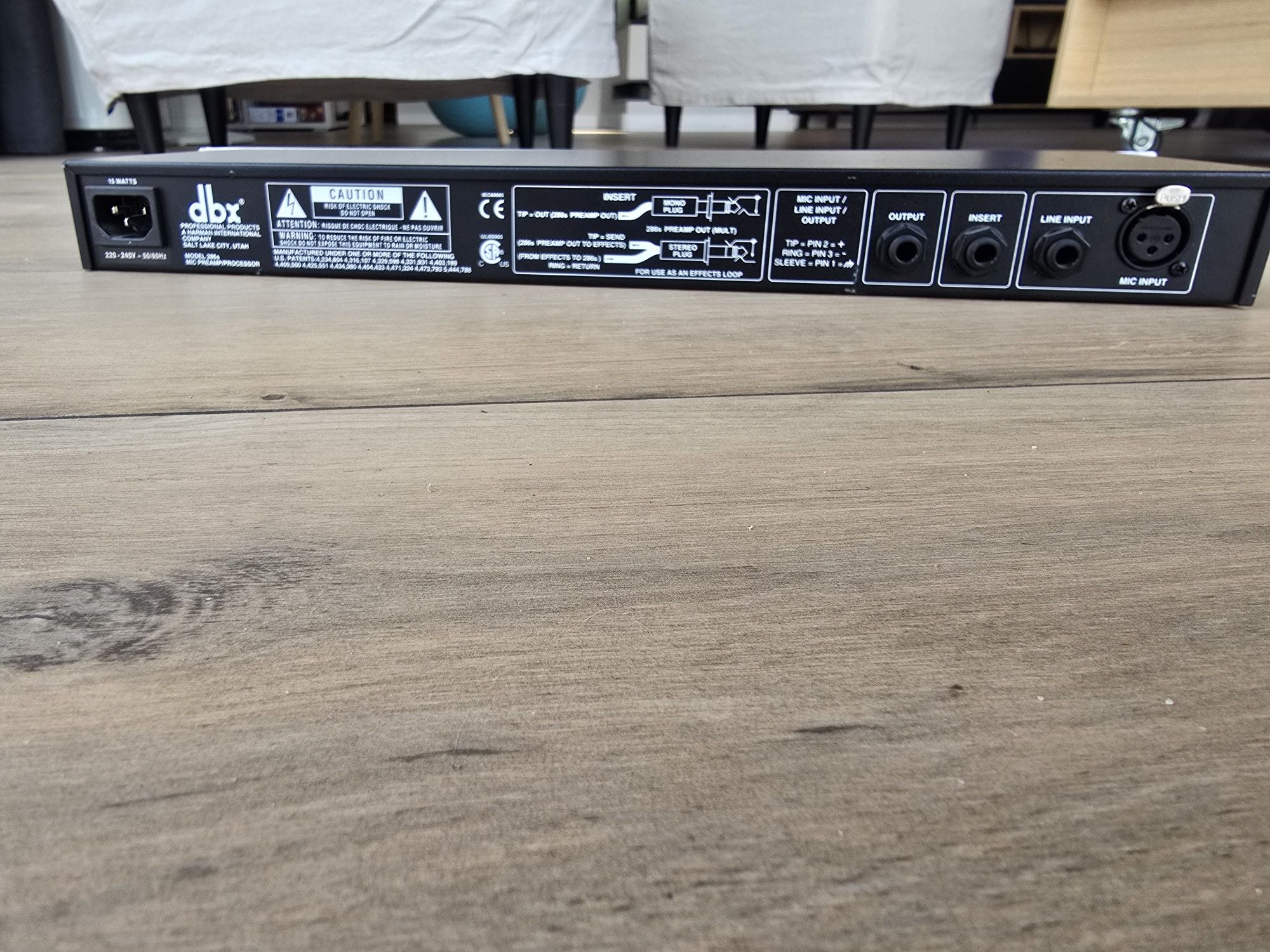 Dbx 286s preamp kompresor do studia mikrofonu procesor
