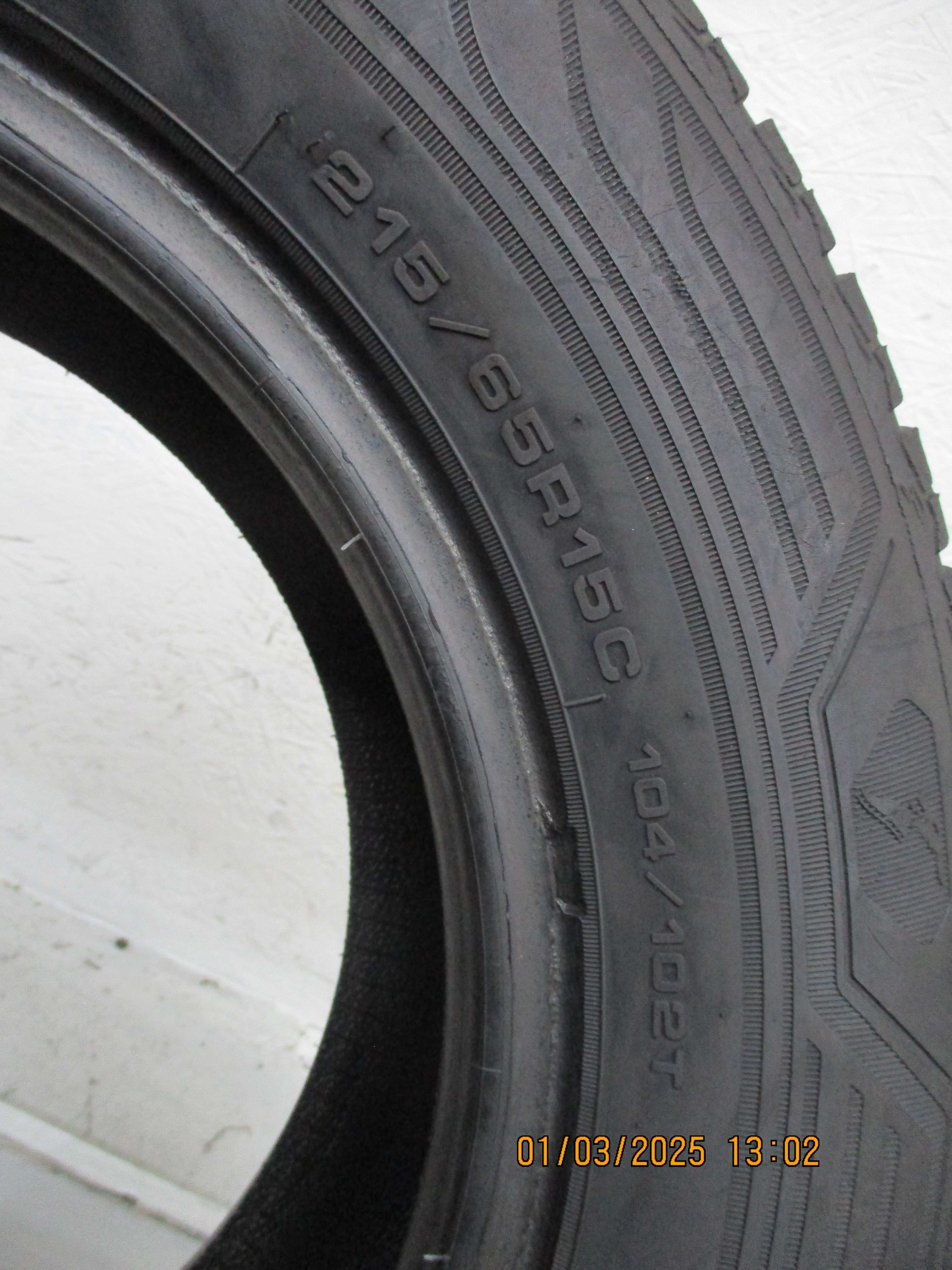 1x 215/65R15C Goodyear Vector 4seasons Cargo 5,8mm 20r.