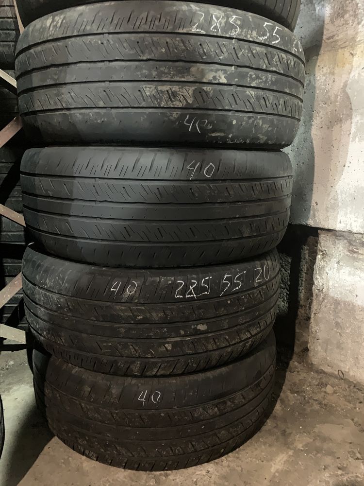 КОМПЛЕКТ Шин б/у лето 285/55-20 Dunlop