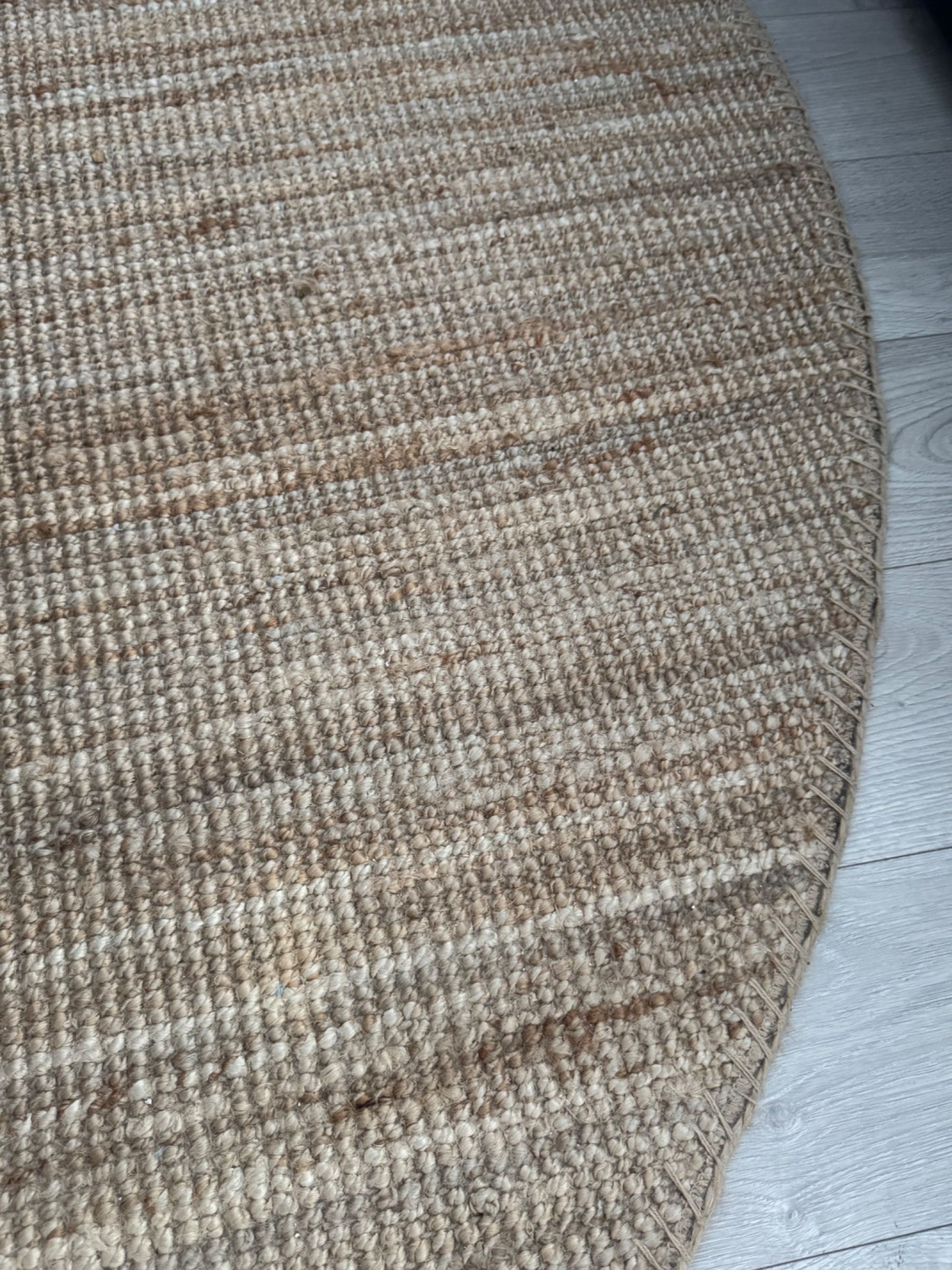 Tapete redondo de sisal, diâmetro de 2,30m