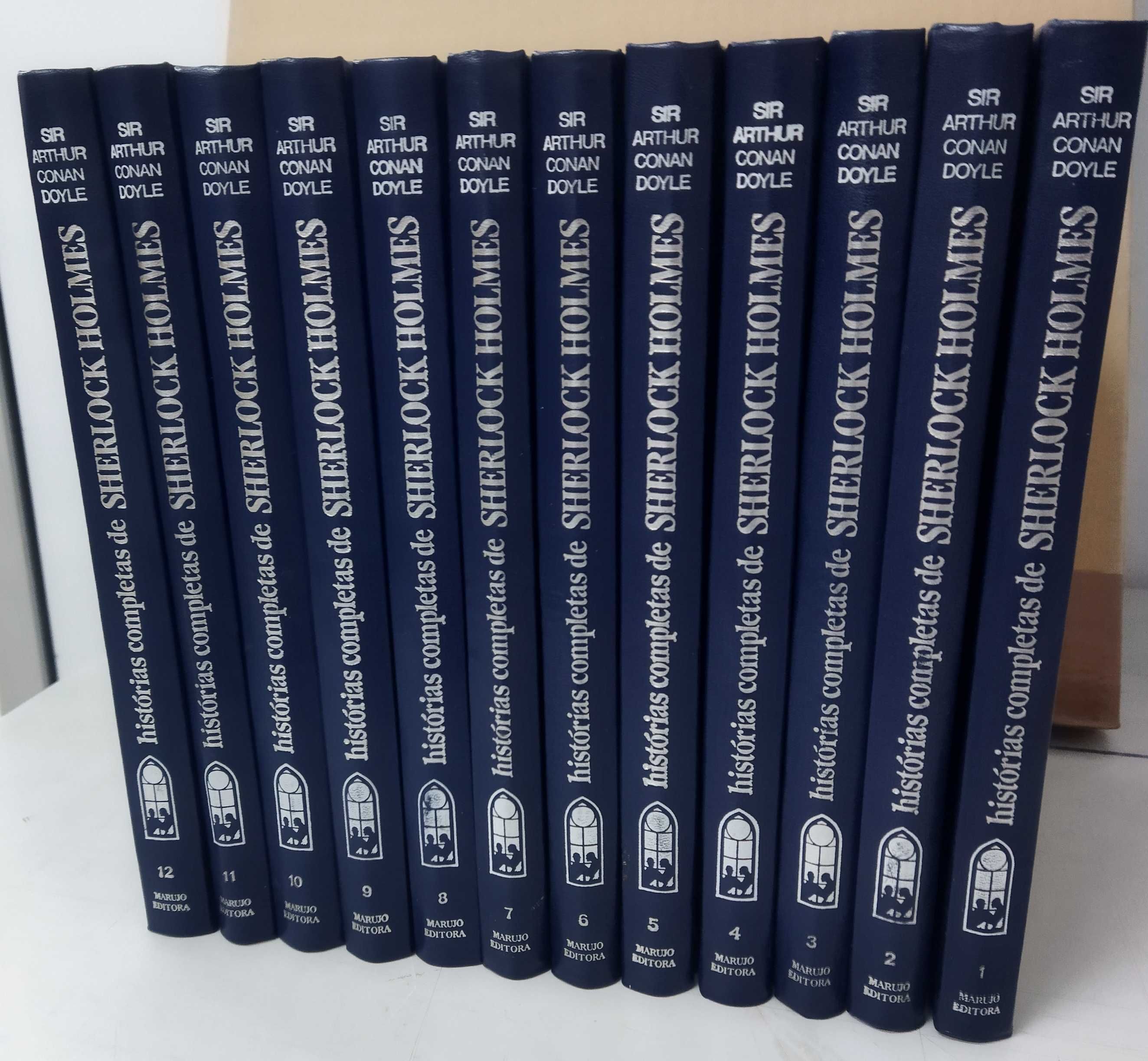 SHERLOCK HOLMES. Coleção completa 12 Volumes. Marujo. Editora