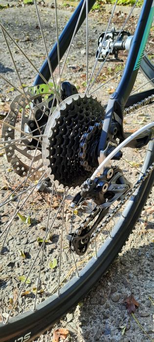 Damski rower Cross/MTB Unibike Crossfire 17", czarno-seledynowy