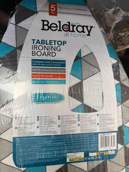 Прасувальна настільна дошка Beldray Німеччинагладильна дошка 73х31 см