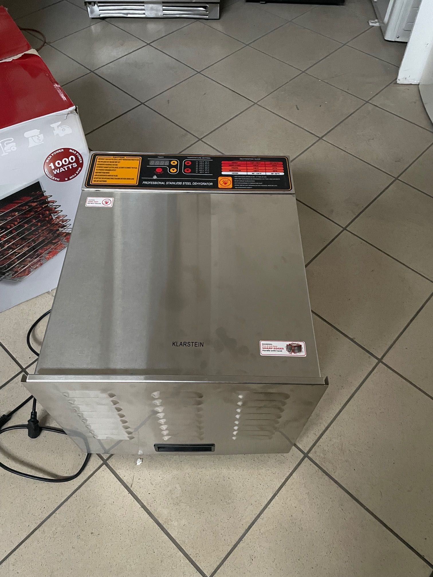 Suszarka spożywcza Klarstein Fruit Jerky Pro 1000 W