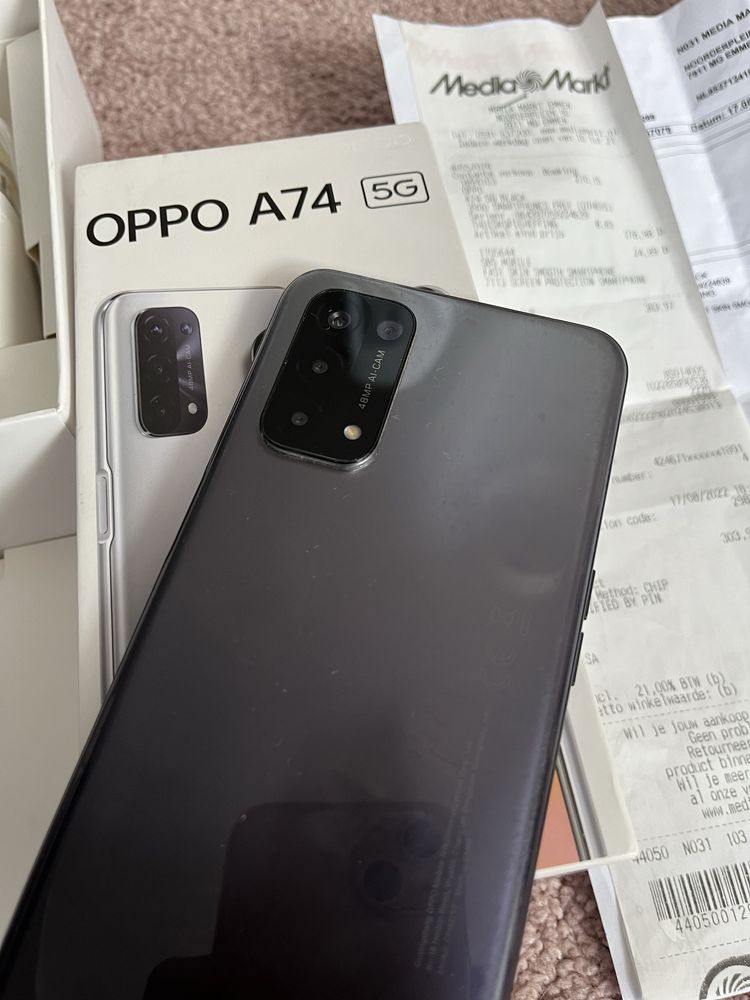 Telefon Oppo A74 szary