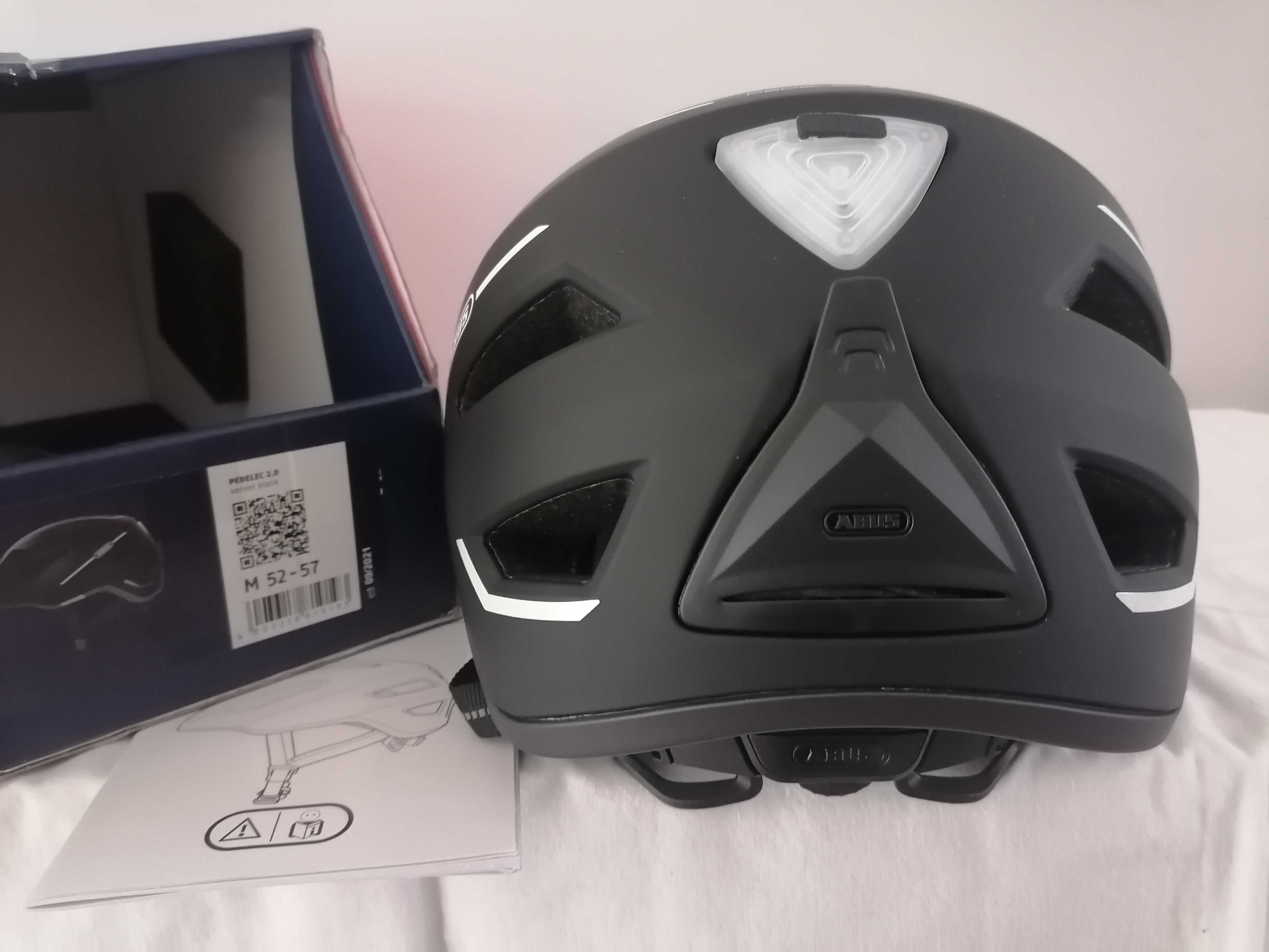 Kask rowerowy Abus Pedelec 2.0 Velvet Black M 52-57cm