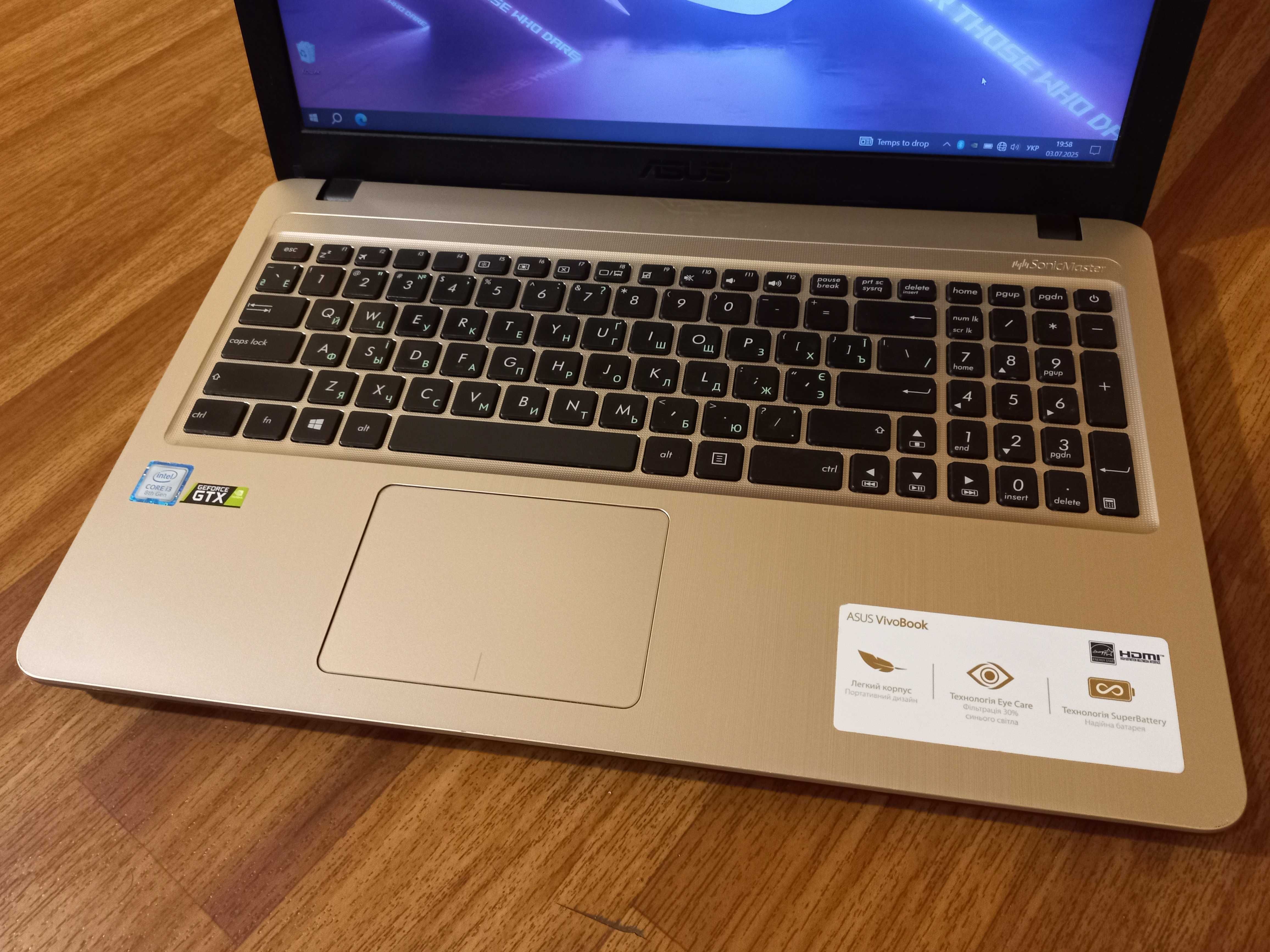Игровой Видео GTX 1050 Ti (4 ГБ)  Intel Core 8130U/ Asus ViVoBook!!