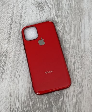 Силиконовый глянцевый чехол для Apple iPhone 11 Pro Красный