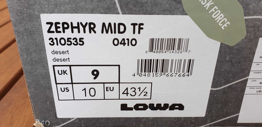 Lowa Zephyr Mid TF Desert 43,5