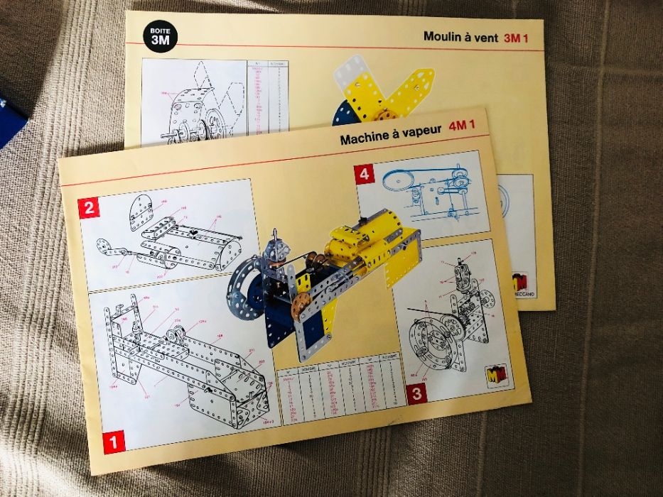 Meccano 4M - raro (selado) - anos 70 - c/ manual