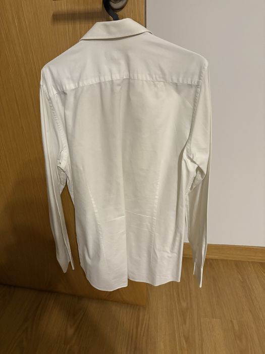 Mr. Blue Camisa de Algodão Branca Classic Fit