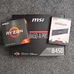 Ryzen 5 5600X + RAM 32GB DDR4 3600MHz + MSI B450-A PRO + zasilacz
