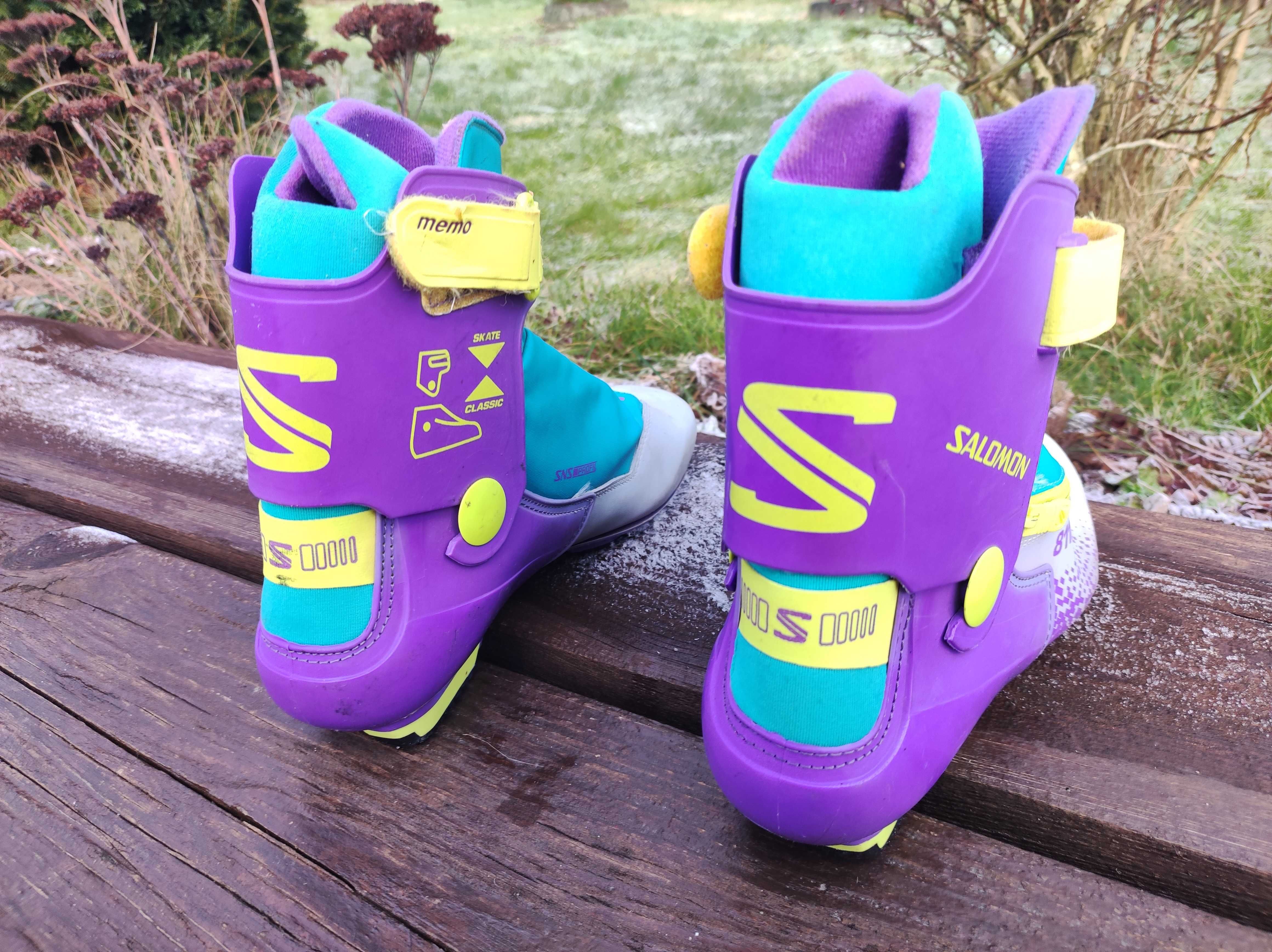 Buty do nart biegowych biegówki Salomon 811 Skate & classic SNS roz 43