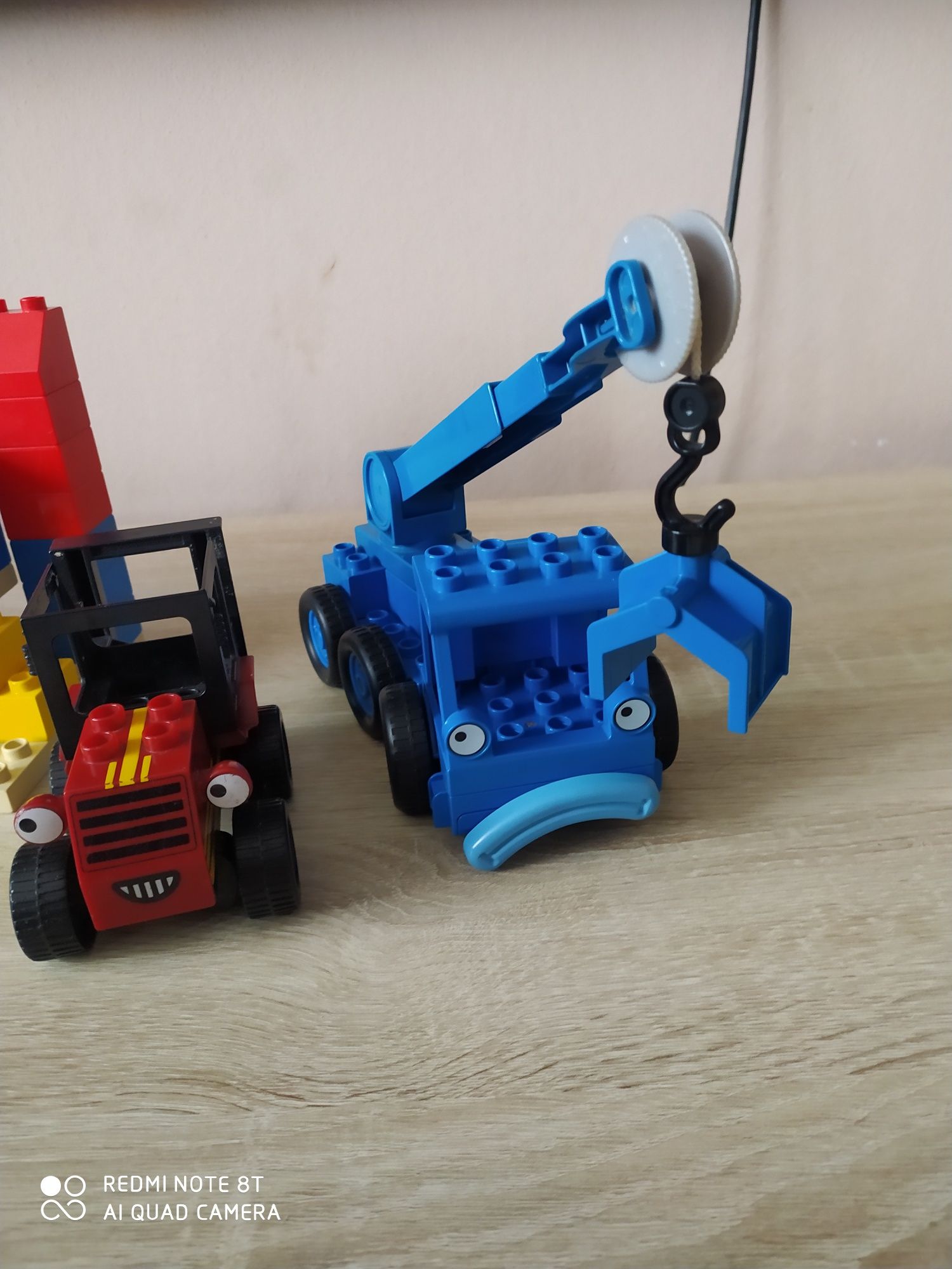Lego duplo 3597 Bob budowniczy dźwig wózek widlowy