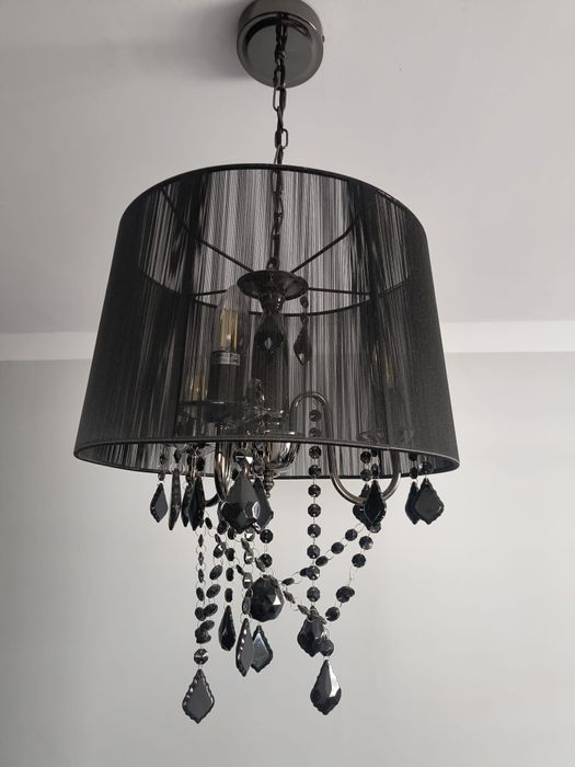 Lampa wisząca Mona 3xE14 czarna LP-5005/3P czarna 24H