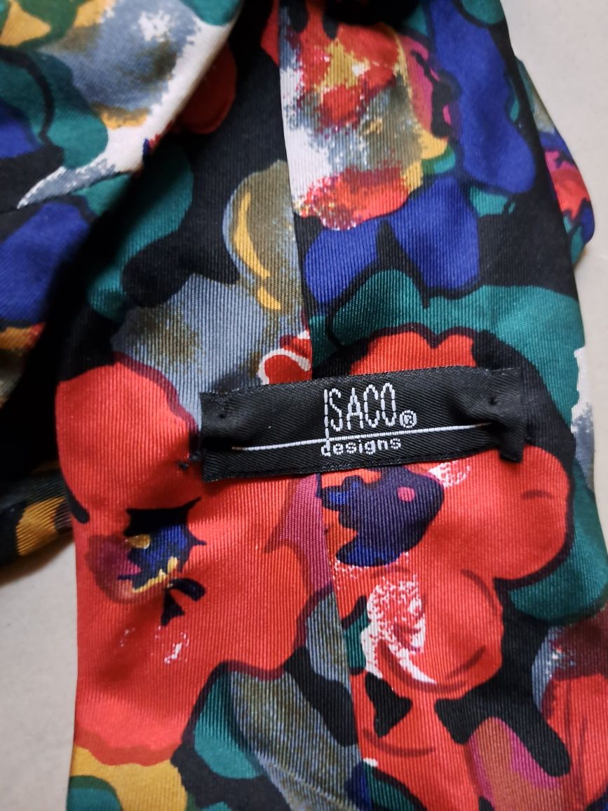 Krawat jedwabny markowy" Saco  designs "