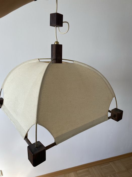 Unikat! Piekny designerski abażur- drewniany