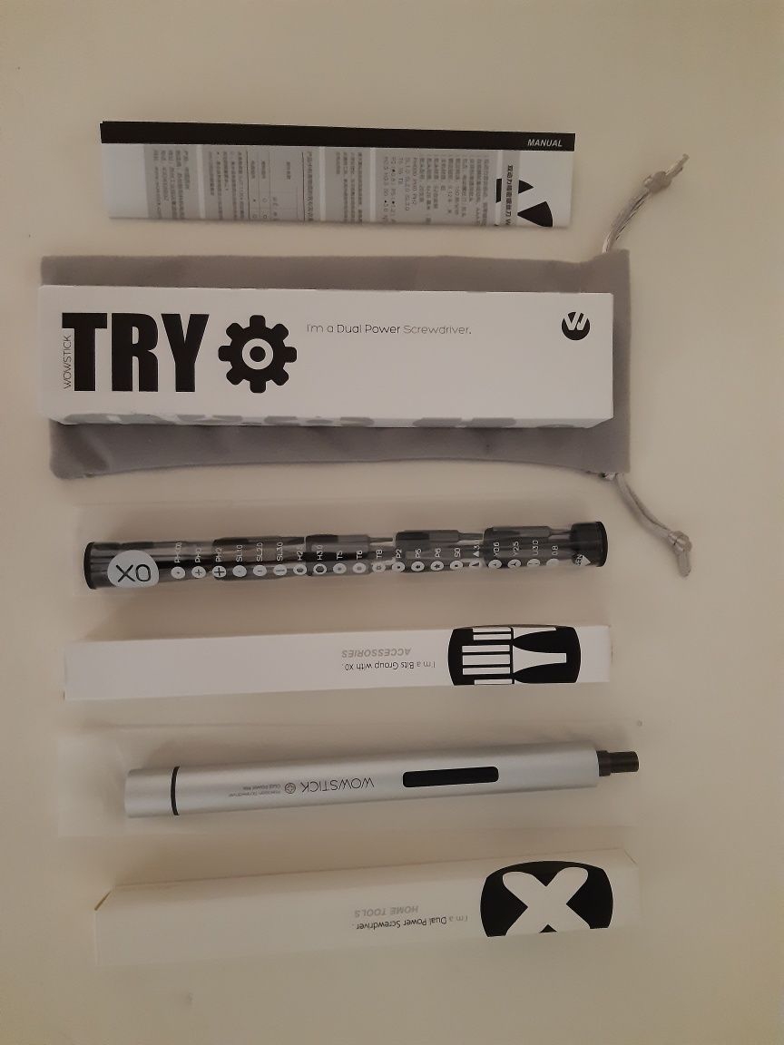 (НОВЫЙ) Электроотвертка Xiaomi Wowstick + 20 бит