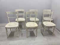 Drewniane krzesła Thonet Fameg decoupage dostępne 7szt