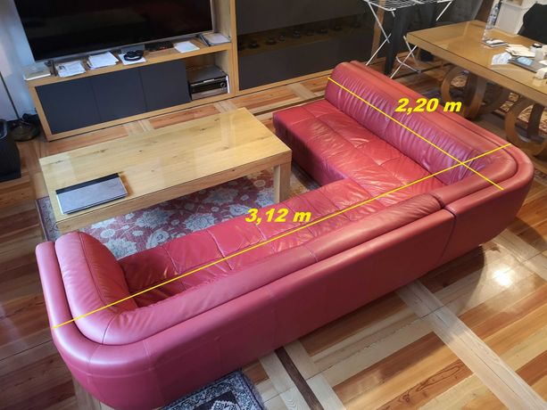 Kanapa sofa skórzana używana.