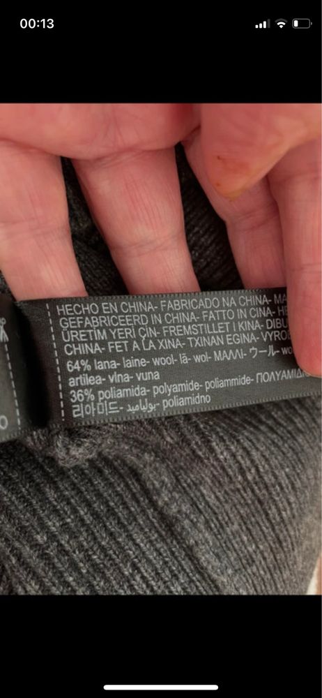 Wełniany sweterek Polo Massimo Dutti  M /L