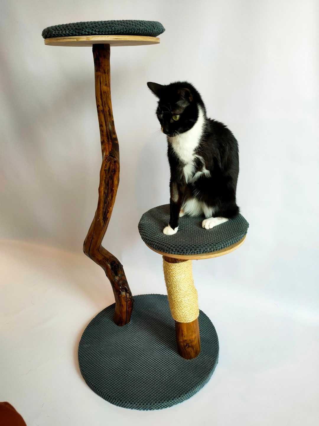 Naturalny drapak dla kota z drewna sosnowego wys. 102 cm