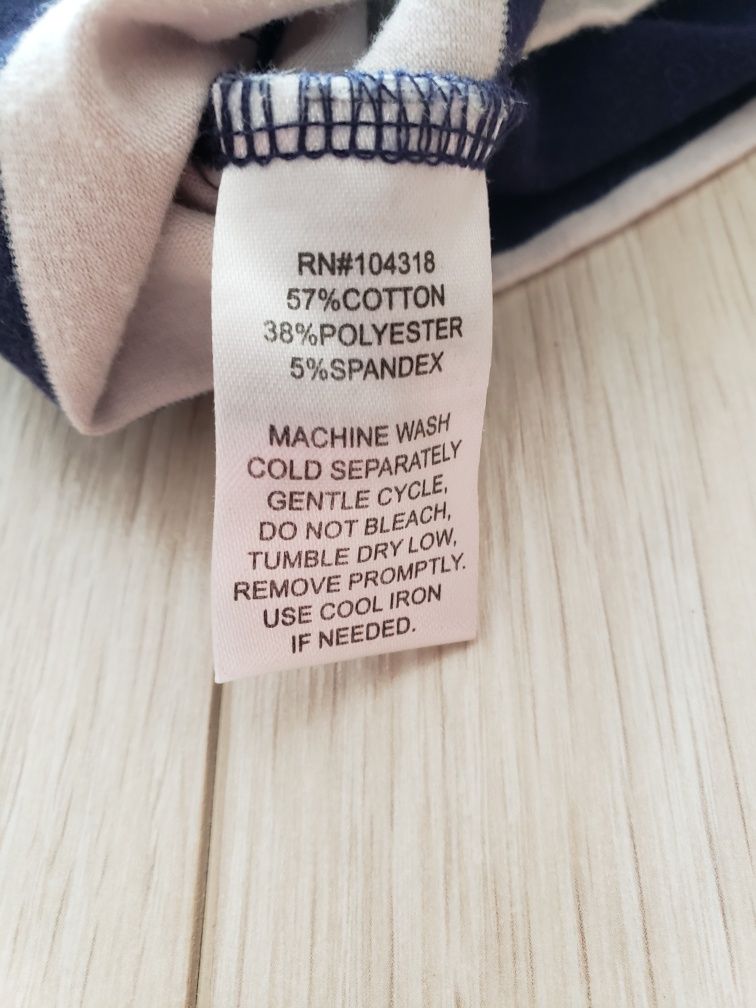Śliczna bawełniana sukienka z długim rękawem 3/4 w paski