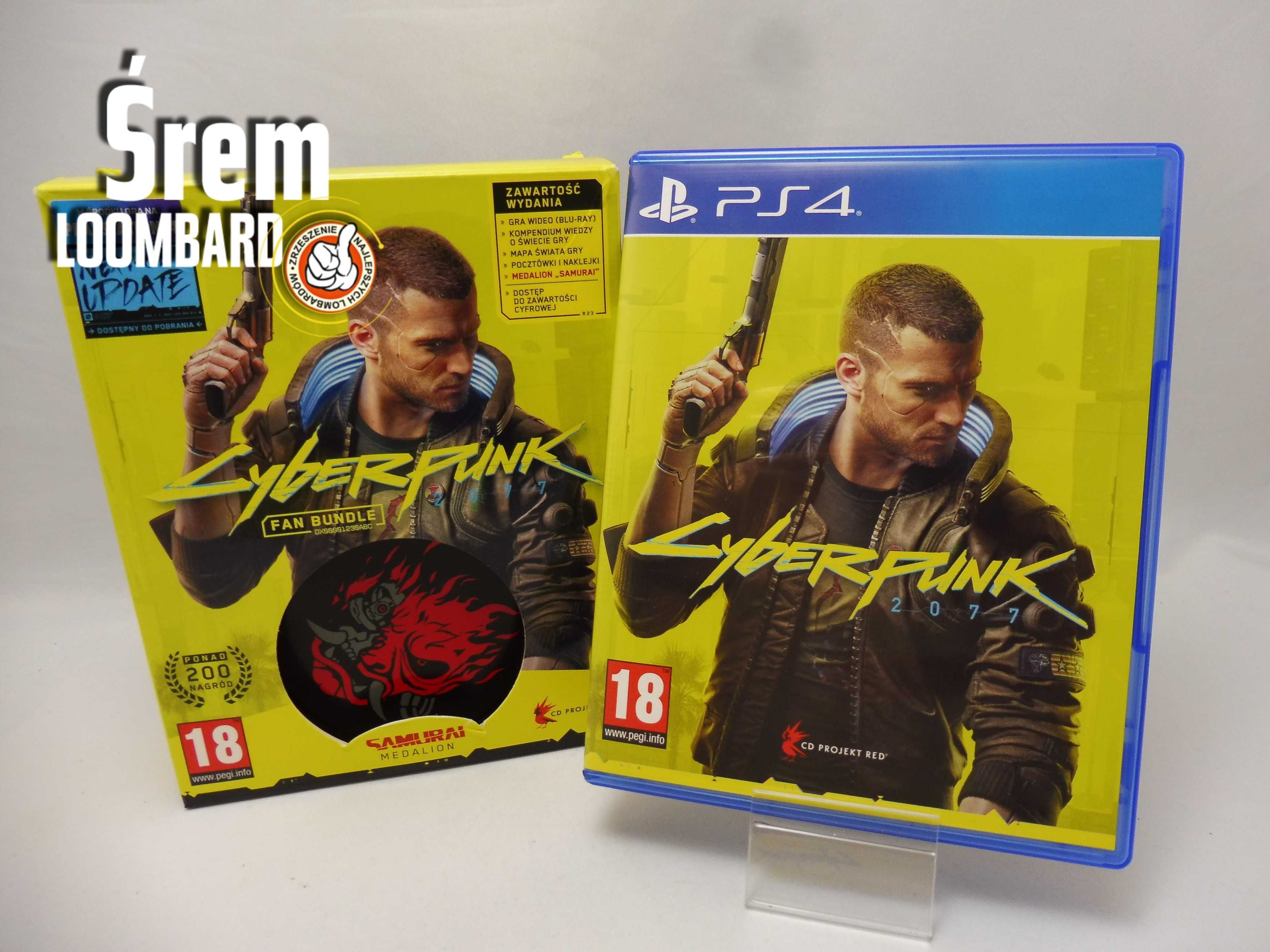 Gra Cyberpunk 2077 na PS4 Fun Bundle, Stan bdb!