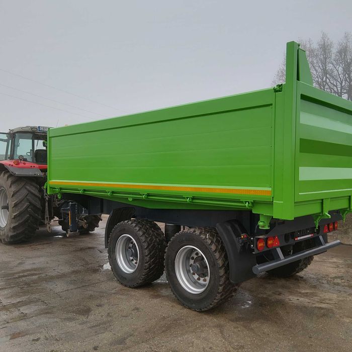 Tandem 3 x wywrotka  Kel-berg 20 T przyczepa  szerokie koła