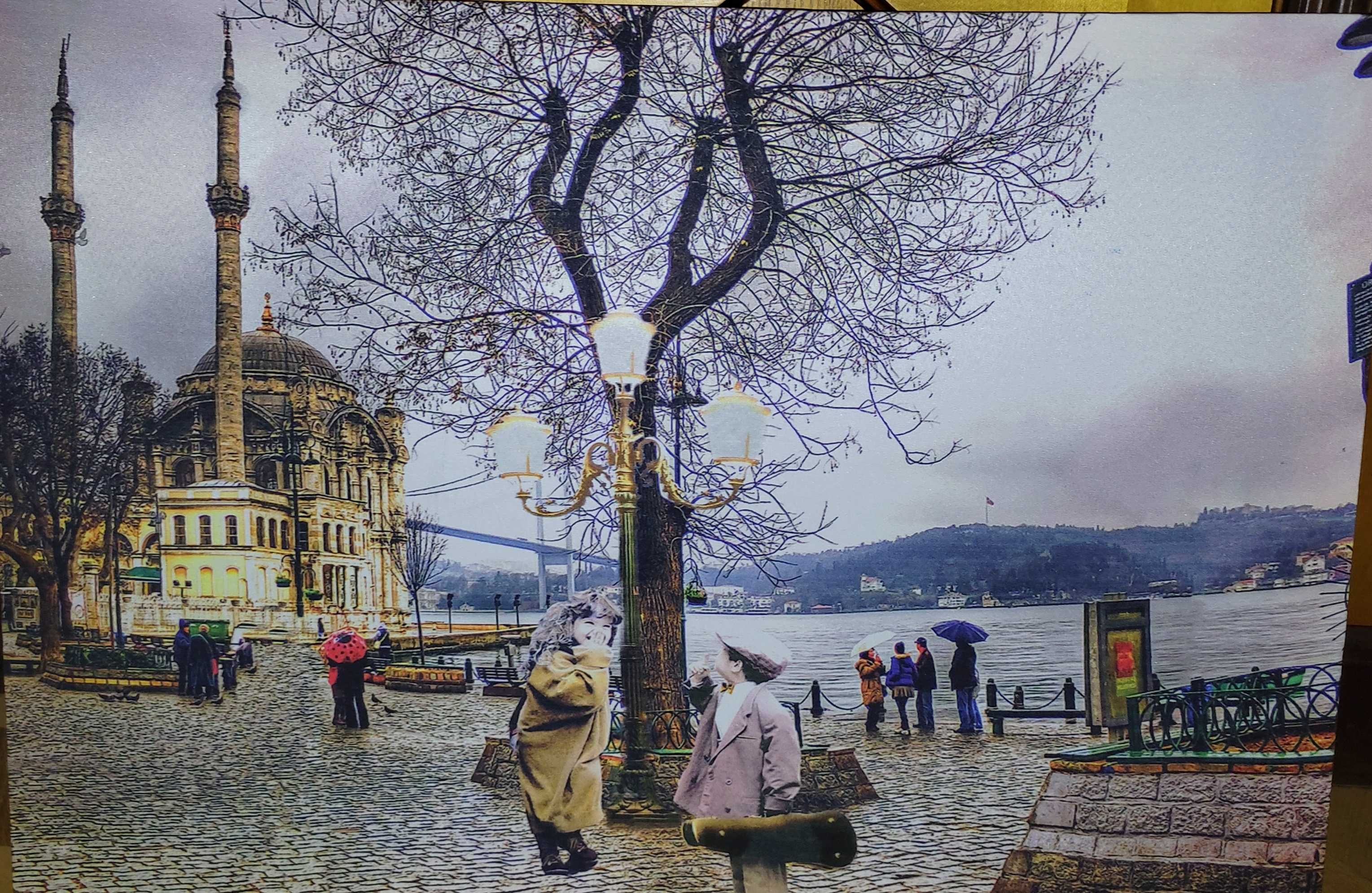 Картина з підсвіткою "Біля Босфору", "Стамбульський трамвай"