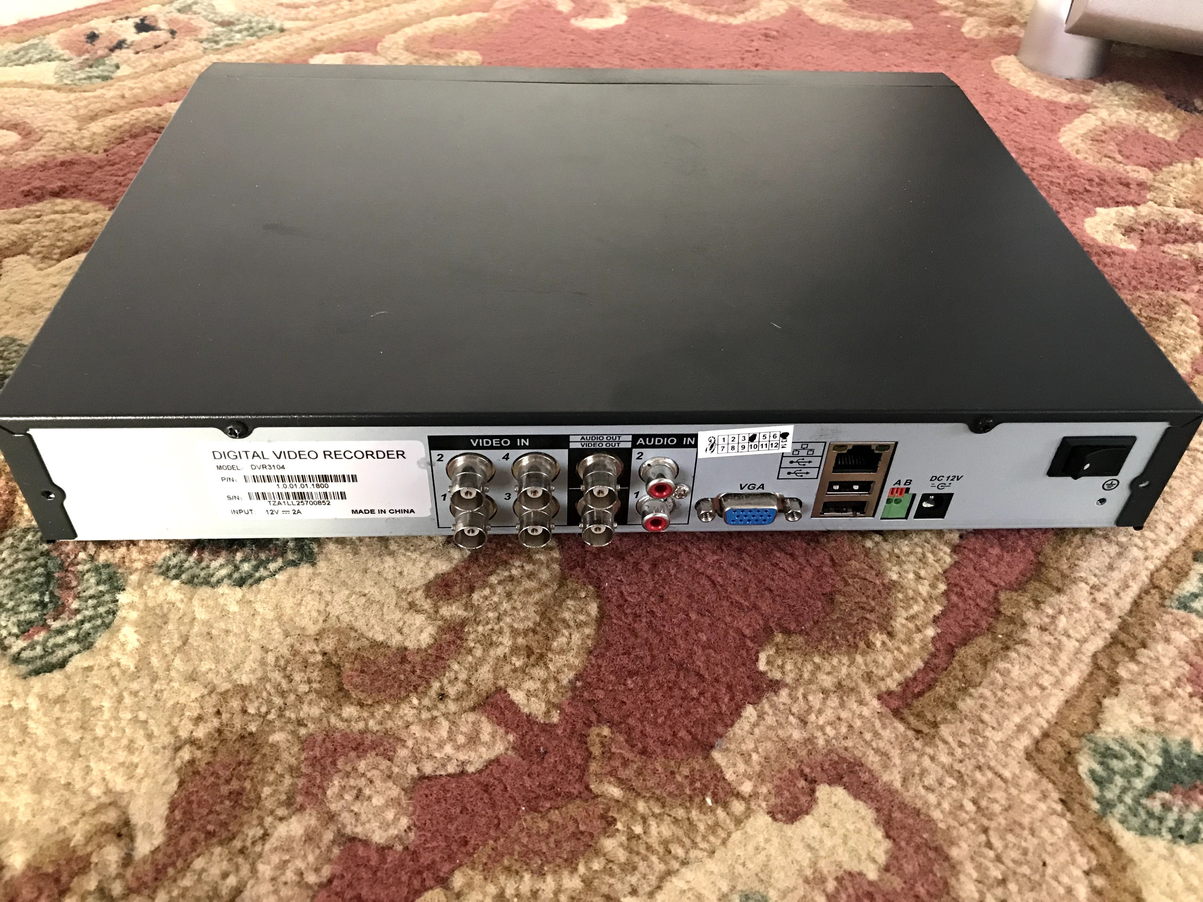 відеореєстратор системи відеоспостереження dvr3104