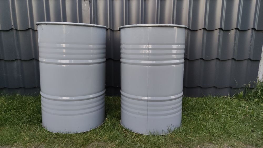 Beczka metalowa malowana 200l litrów