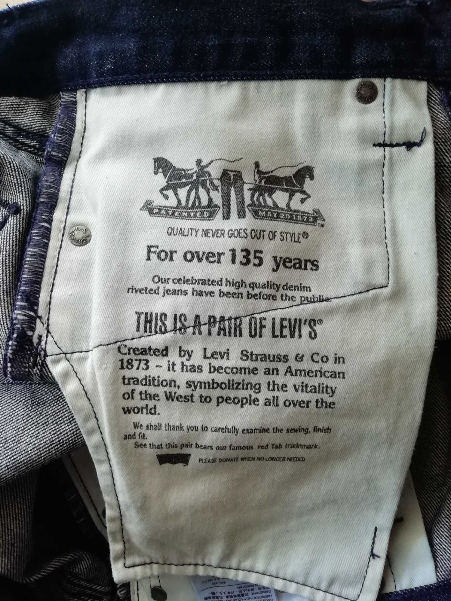 Levis 508 Dark Stonewashed   W31 L34