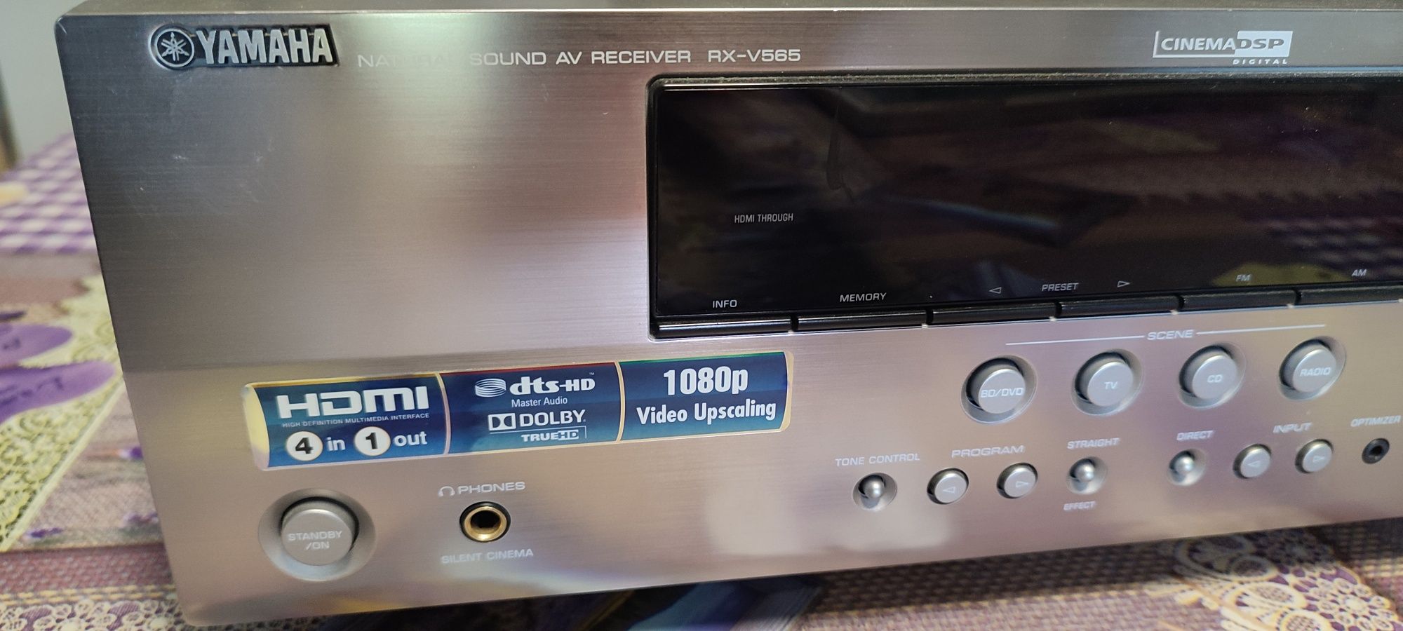 Yamaha RX V565. Wzmacniacz,  Amplituner