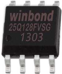 Микросхема Winbond 25Q128, W25Q128FVSG, SOP8, 128Мб, Flash SPI