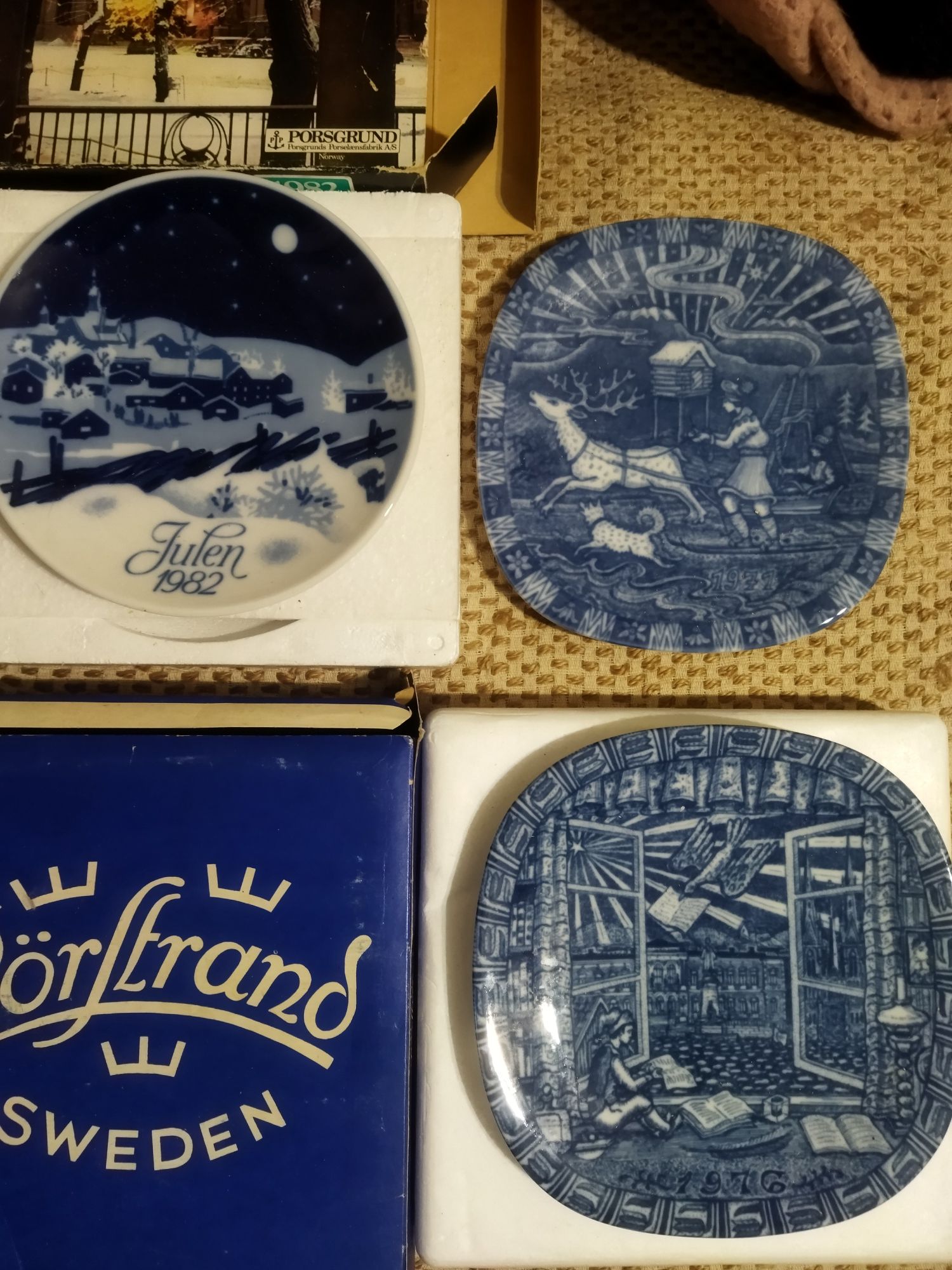 Коллекционные настенные тарелки из Швеции