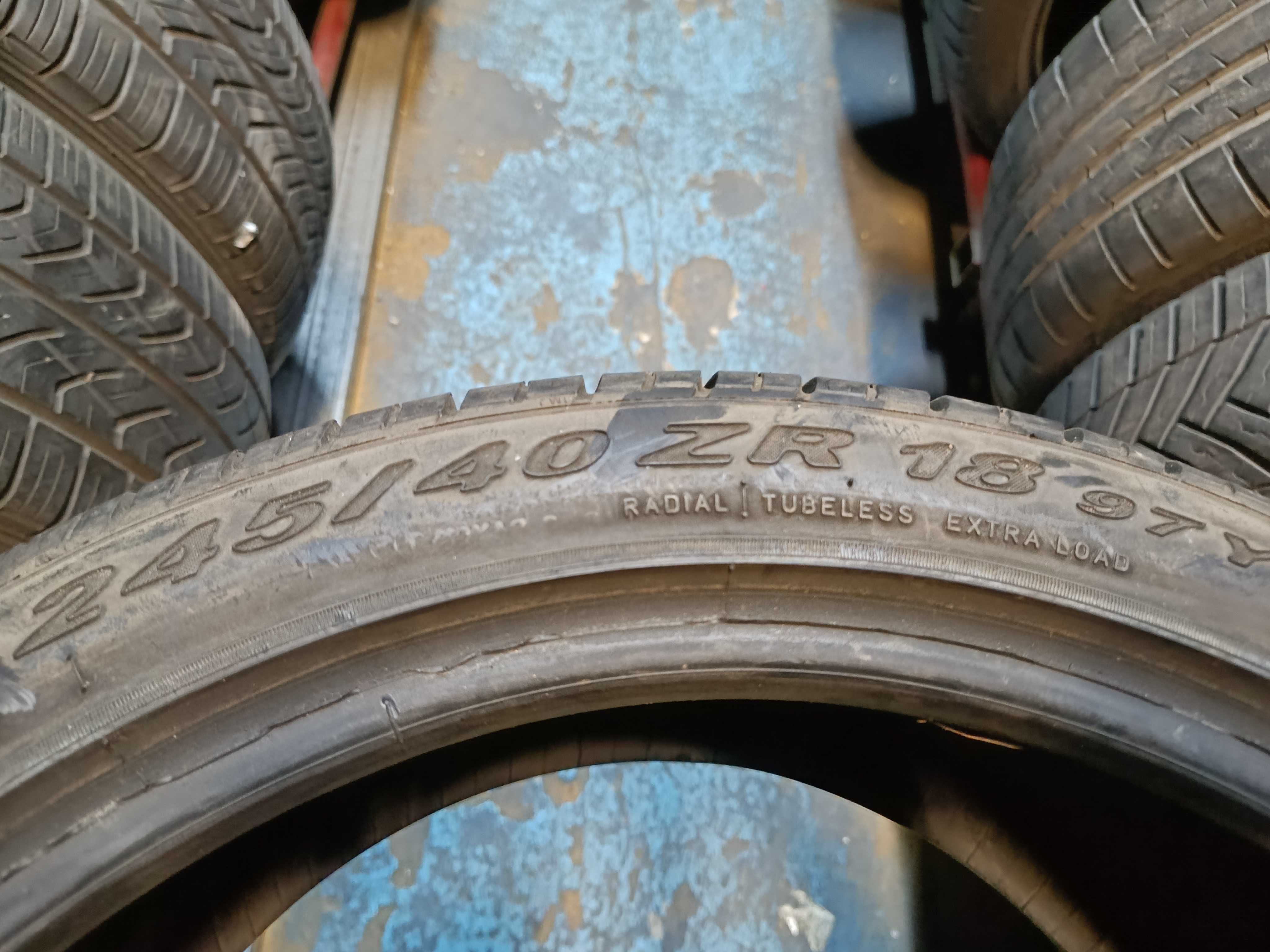 2x 245/40ZR18 Pirelli Rosso Lato Używane FV Siedlce